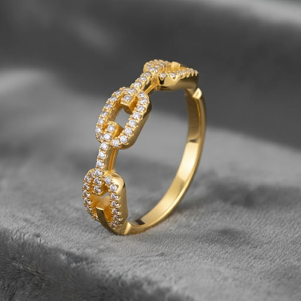 Sterling 925 Silver Trendy Electroplated Moissanite Ring - Image 6