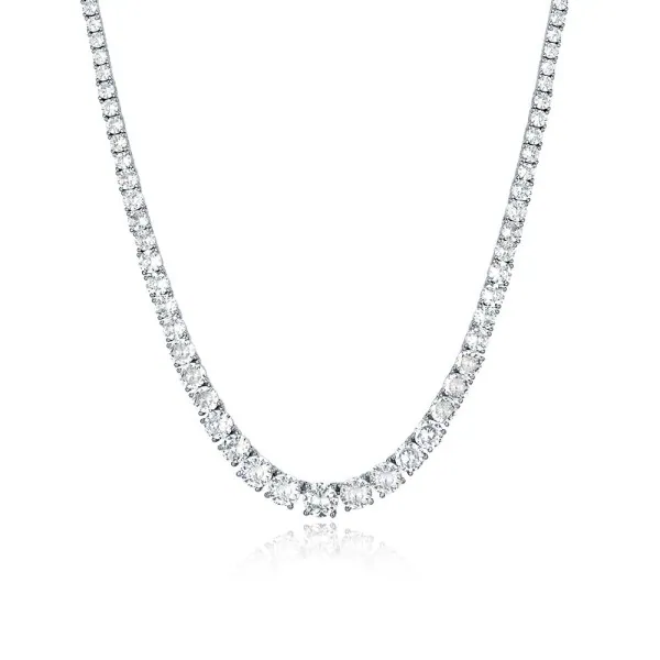 3 – 6.5MM MOISSANITE TENNIS CHAIN GRADIENT DESIGN