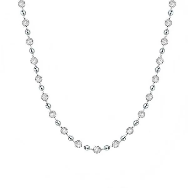 Moissanite Ball Link Peari Trendy Chains 18k Golds