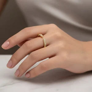 Plated Sterling Silver Open Claw Ring - The second picture