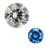 Zircon main stone with blue zircon
