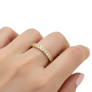 Moissinate Channel Set  Eternity Ring - The second picture