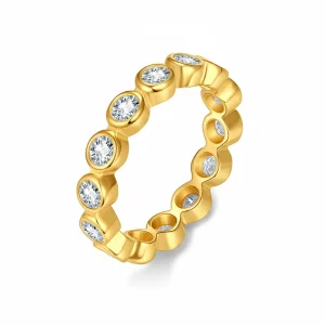 3MM Moissanite Engagement Forever Ring